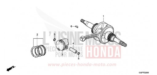 VILEBREQUIN/PISTON NSC50E de 2014